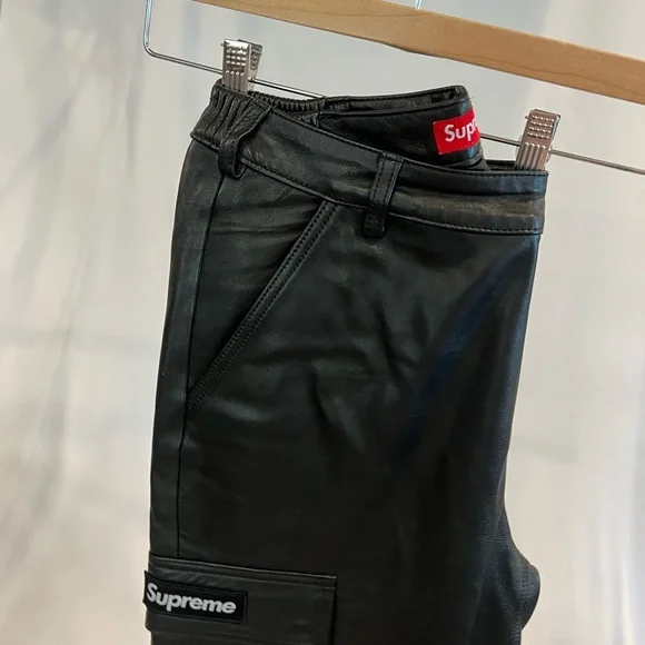 Supreme Leather Cargo Pants - www.joarbit.com